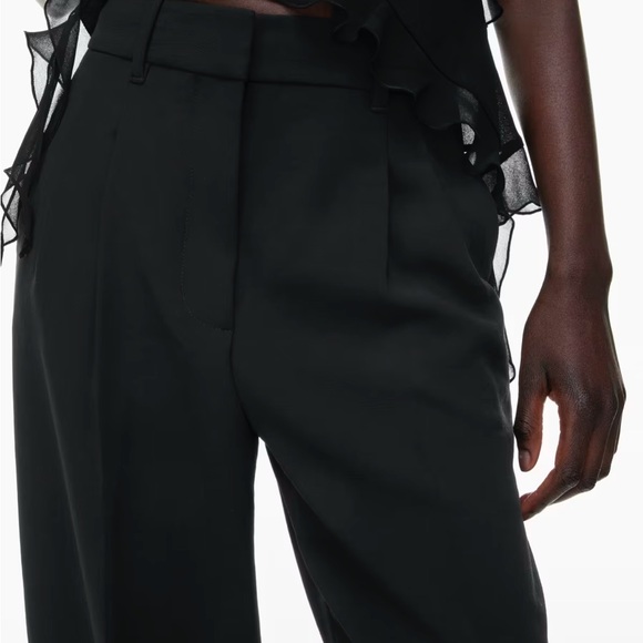 Aritzia Wilfred Carrot Pant Black Business Casual Formal Office Work Trouser Sz2 - Picture 5 of 14